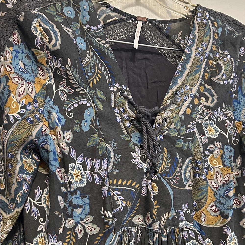 Free People Floral Paisley Tunic